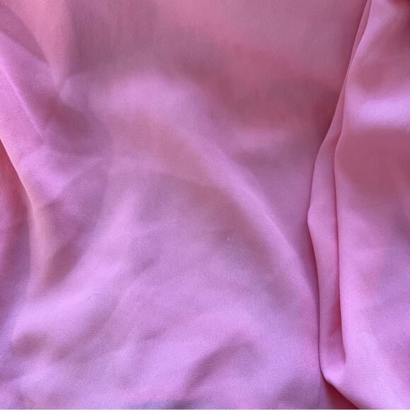 COLOR ME COURTNEY Yellow Pink Ditsy Flower Printed Cece Maxi Dress Size 10 - Picture 14 of 16